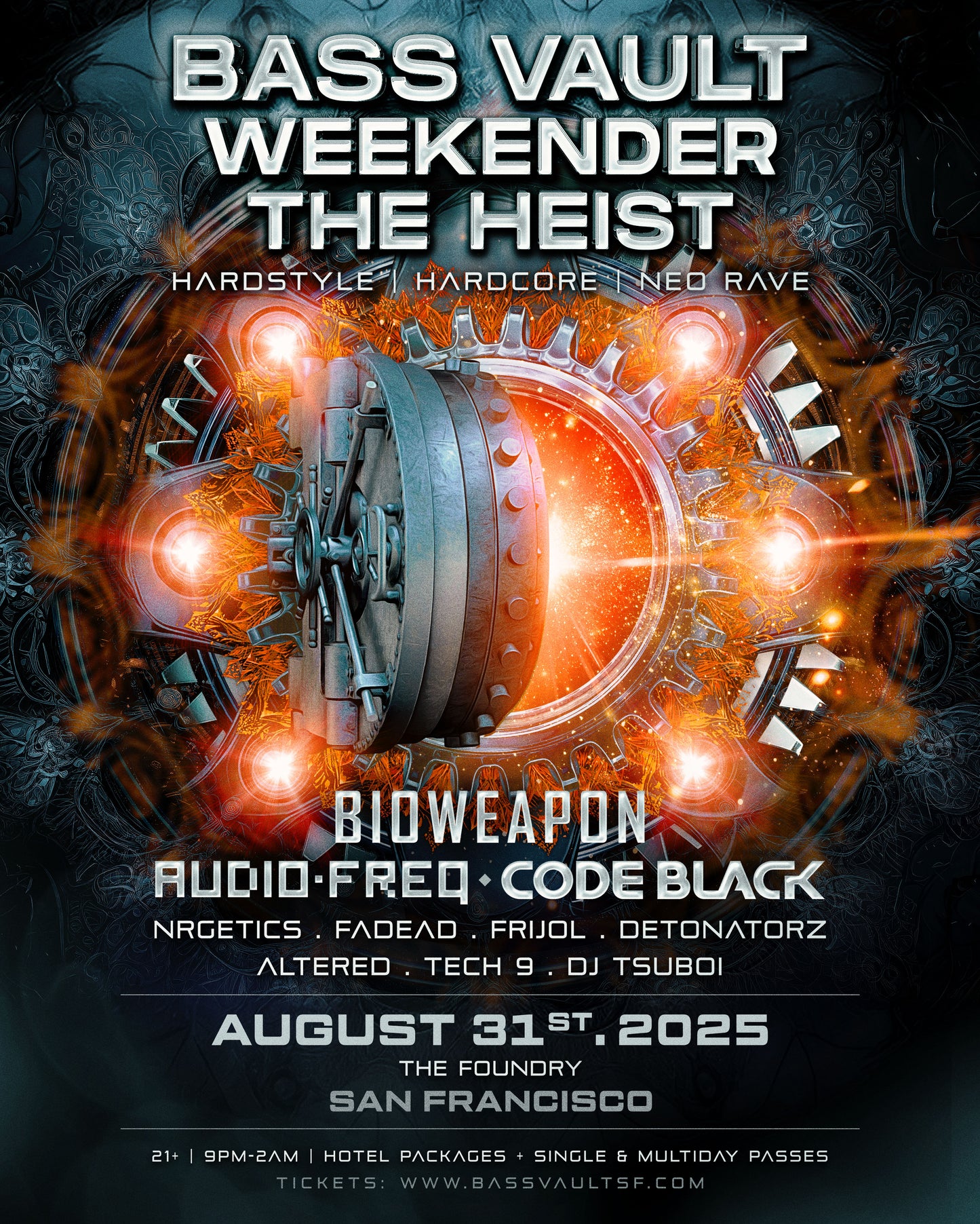 BASS VAULT WEEKENDER NIGHT 2: THE HEIST Ft. Bioweapon, Code Black, Audiofreq